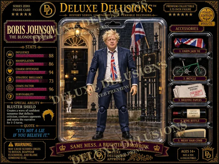 Boris Johnson cosplay reference card