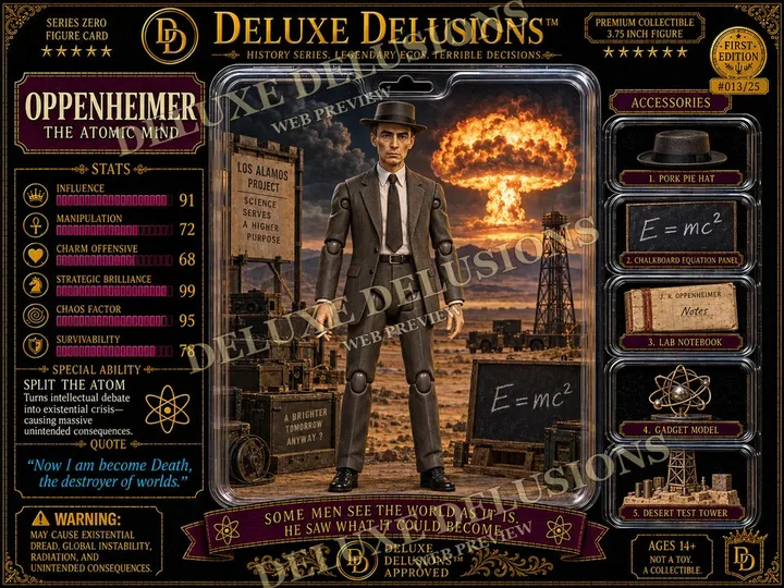 Oppenheimer cosplay reference card