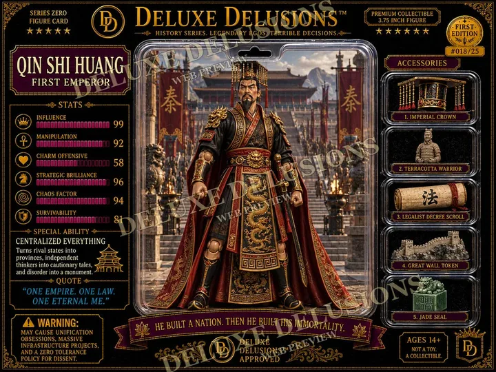 Qin Shi Huang cosplay reference card