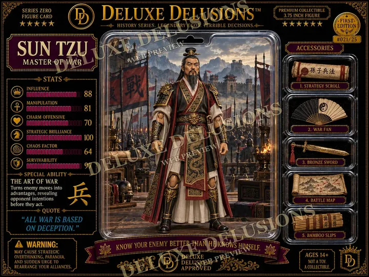 Sun Tzu cosplay reference card